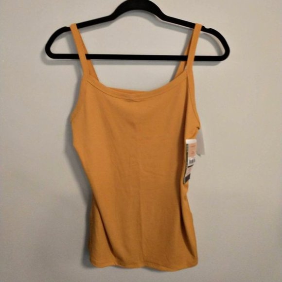 No Boundaries Tops - No Boundaries womens rib cami tank top yellow, size XL (15-17), stretch W-342